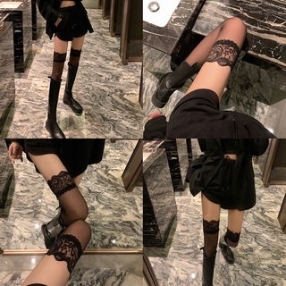 Vớ Dài Qua Gối Siêu Mỏng Phối Ren Quyến Rũ Cho Nữ