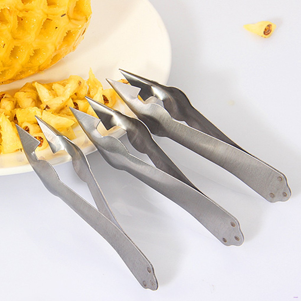 VN (Hàng Mới Về) Set 2 Dụng Cụ Lấy Mắt Dứa Bằng Thép Không Gỉ Tiện Dụng