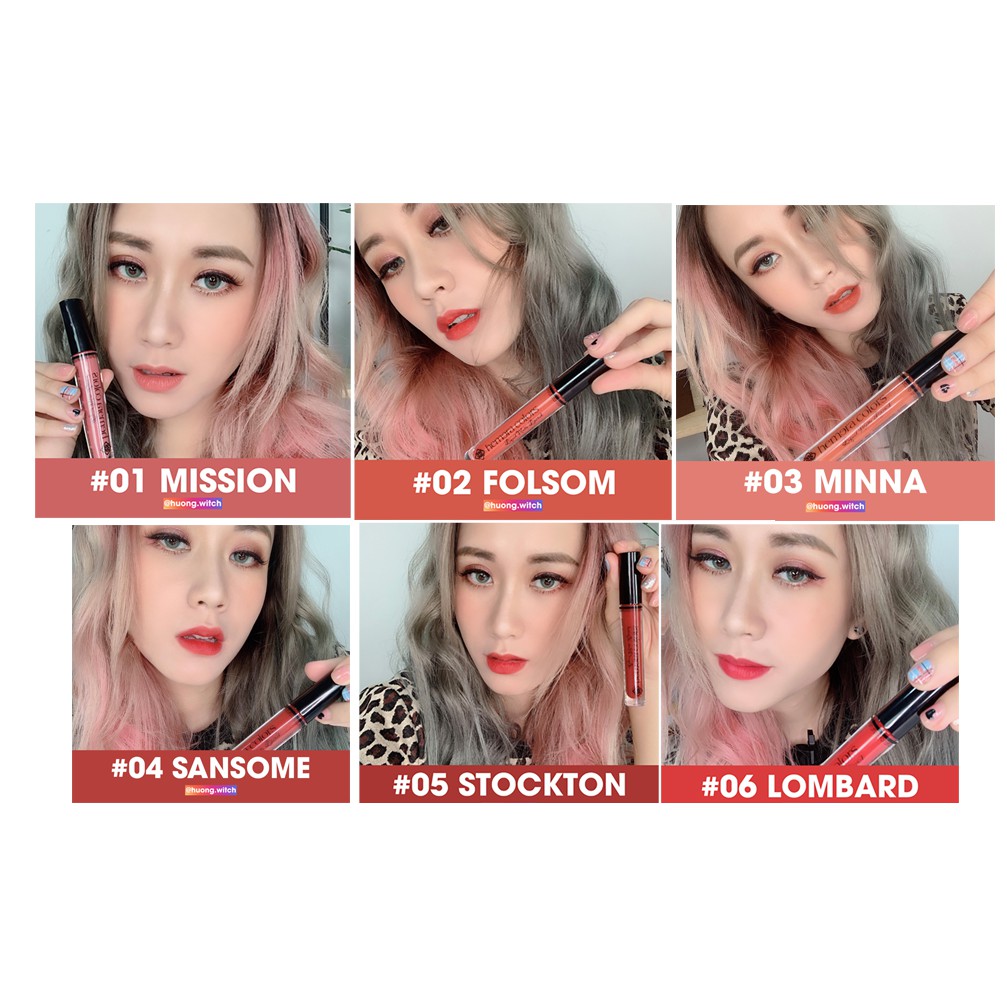 Son kem lì Hemera Colors Liquid Matte Lipstick HLML01-06