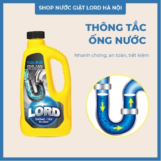 Thông tẩy đa năng Lord tẩy cặn bẩn, thông cống, bồn cầu, bồn rửa tay