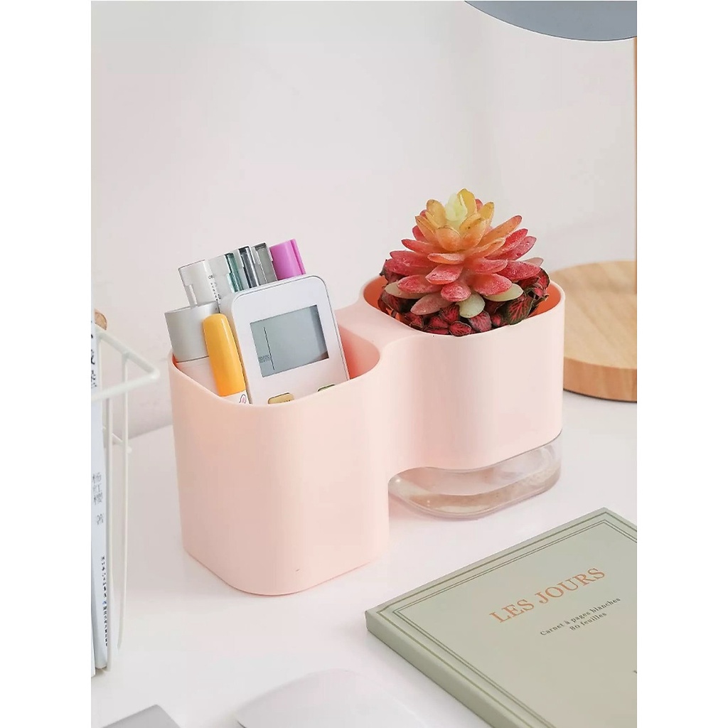 Hộp đựng bút kết hợp chậu trồng cây xinh xắn