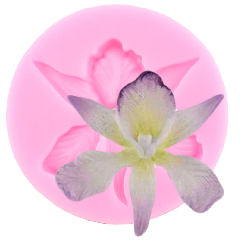 Khuôn Silicone Làm Bánh Tạo Hình Hoa Lan 3D Chuyên Dụng