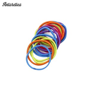 Set 10 Dây Cột Tóc Màu Trơn Cho Bé Gái