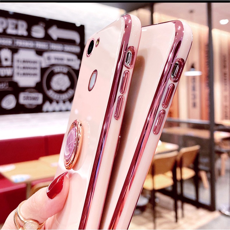 ỐP LƯNG SILICON OPPO F5, F5 YOUTH KÈM IRING SANG TRỌNG