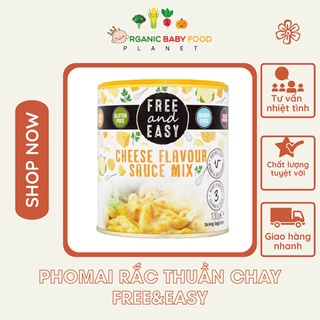 Phomai rắc thuần chay không chứa sữa Free&Easy, nhập khẩu từ UK, hộp 130gram