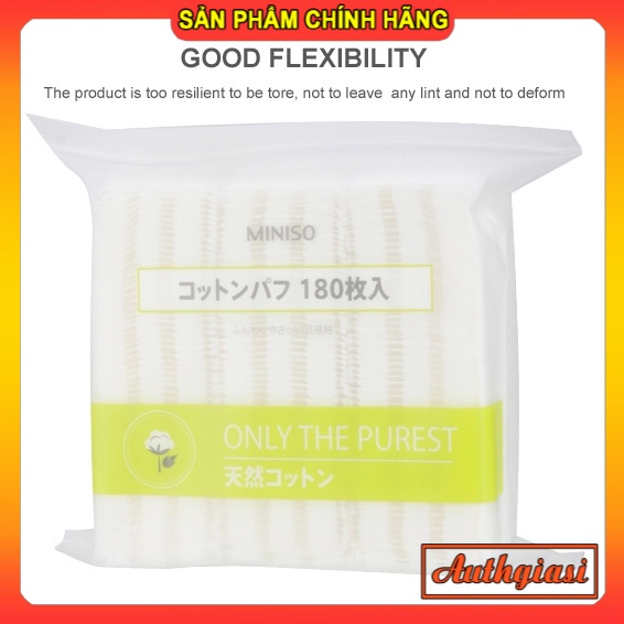 Bông tẩy trang Miniso Only The Purest BTT 180 miếng