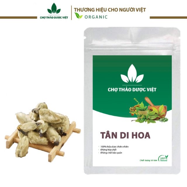 Tân di hoa thượng hạng 100g ( Nụ hoa mộc lan khô, sạch, đẹp) - Chợ Thảo Dược Việt