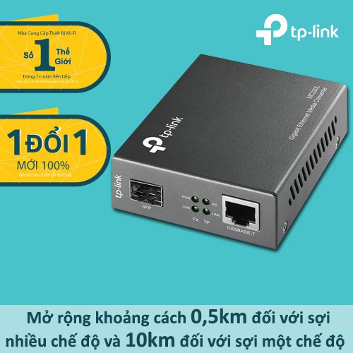 (BẢO HÀNH CHÍNH HÃNG 1 ĐỔI 1 TRONG VÒNG 3 NĂM) Bộ chuyển đổi quang điện MC220L có khe cắm module quang SFP