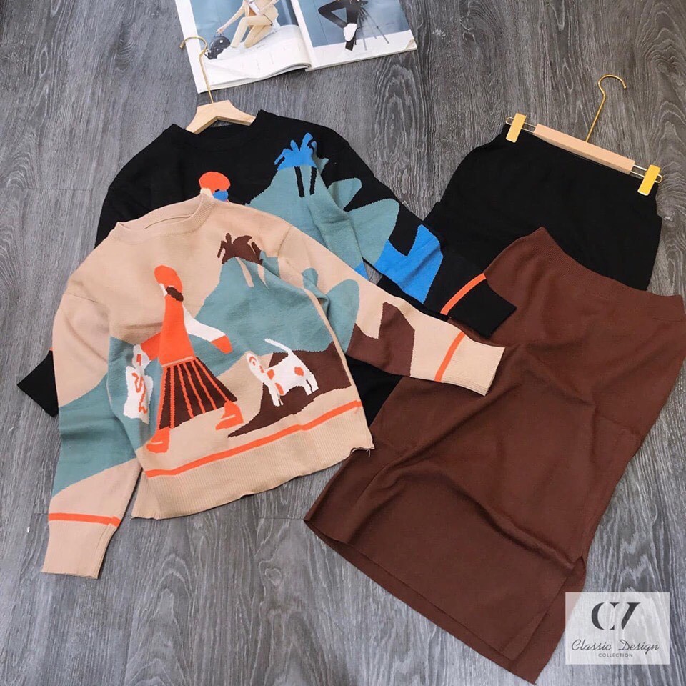 {FREE SHIP} ĐẦM LEN 3 MÀU BIGSIZE 50-85kg (Tuỳ số đo) (Có video) | BigBuy360 - bigbuy360.vn