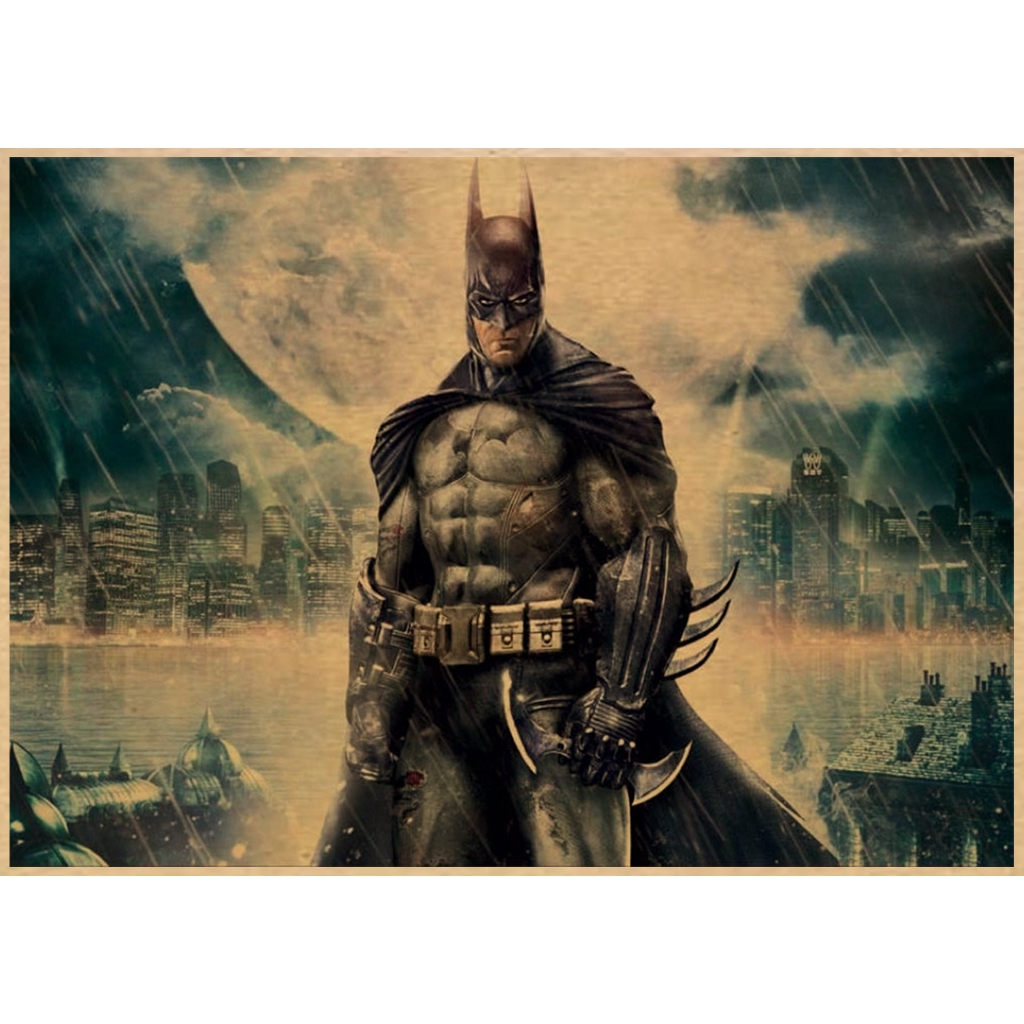 Tranh Vải Treo Tường In Hình Siêu Anh Hùng batman Trang Trí Nội Thất