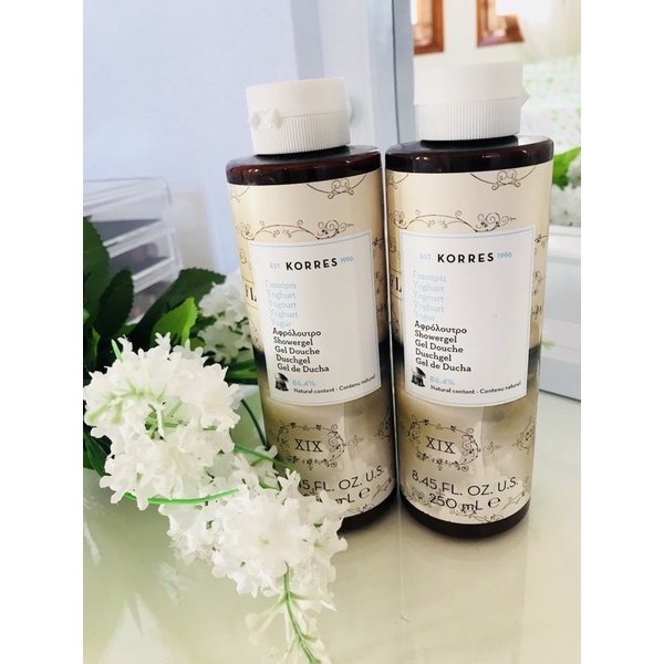 Korres sữa tắm Neroli, sữa chua dưỡng ẩm hương nước hoa boxycharm