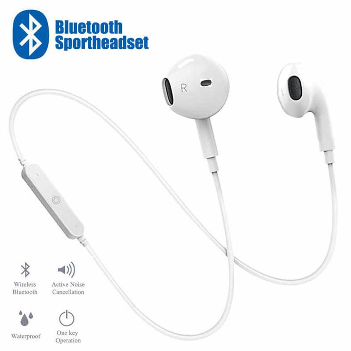 Tai Nghe Bluetooth S6, nghe 2 bên, cảm giác êm ái âm thanh sắt nét