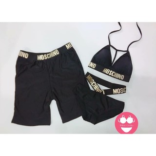 Bikini , Cuple Đôi Nam Nữ Đi Biển Moschia Đẹp- Cá Tính ODERI