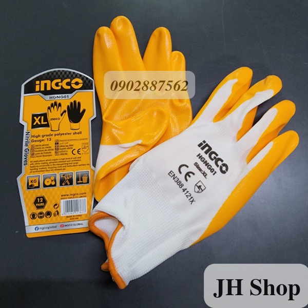Găng tay Nitri INGCO HGNG01 size XL
