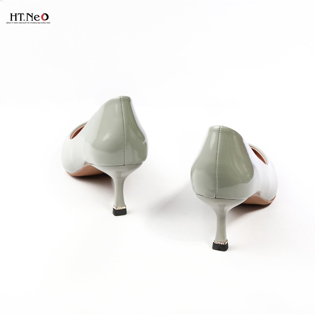 Giày cao gót mũi nhọn HT.NEO Thiết kế da bóng, đế cao 5cm, đường nét tinh tế CS152