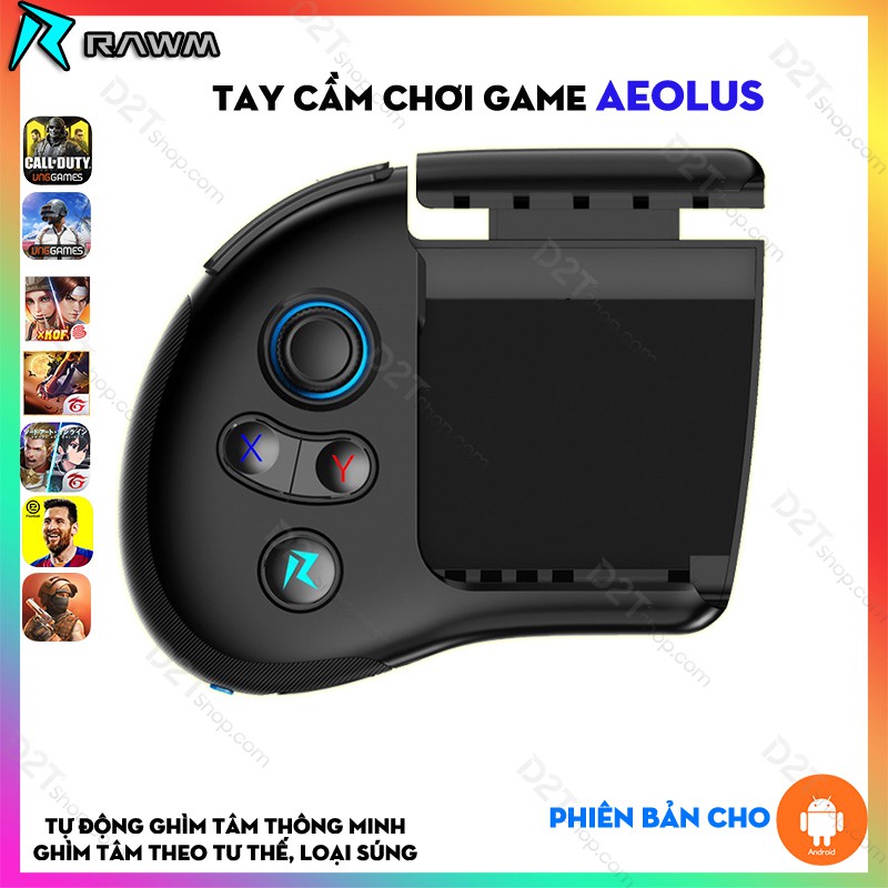 Tay cầm chơi game AEOLUS chơi PUBG, Call of Duty nhận dạng ghìm tâm thông minh cho các điện thoại Androi