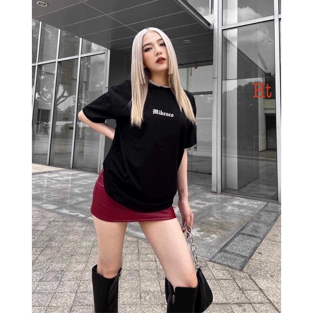 Áo phông mi ken in vai hai mặt HT12