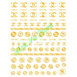 Decal sticker dán móng CB-114