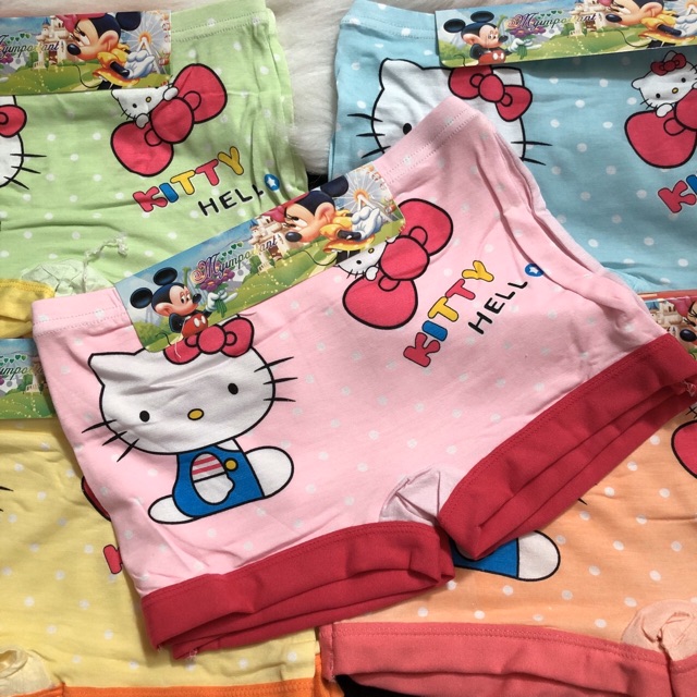 Quần Chip Đùi Cotton Bé Gái Helokitty Ảnh Thật Shop Tự Chụp