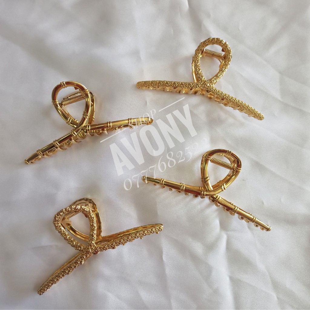 kẹp chữ T chéo Kim loại dài HOT trend size dài