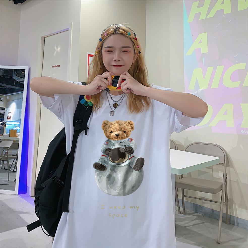 ❤️  ❤️ Áo thun UNISEX GẤU MẶT TRĂNG ngắn tay  cotton 2 chiều co dãn, thấm hút mồ hôi HOTTREND 🍒🍒