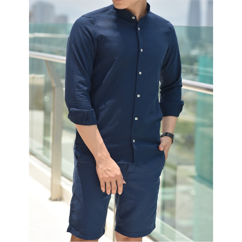 Áo sơmi cổ trụ siêu chất Oxford Slimfit dáng đẹp - chất vải Oxford cầm lên là thích ngay - đẹpcháyhàng vài mã rồi anh em