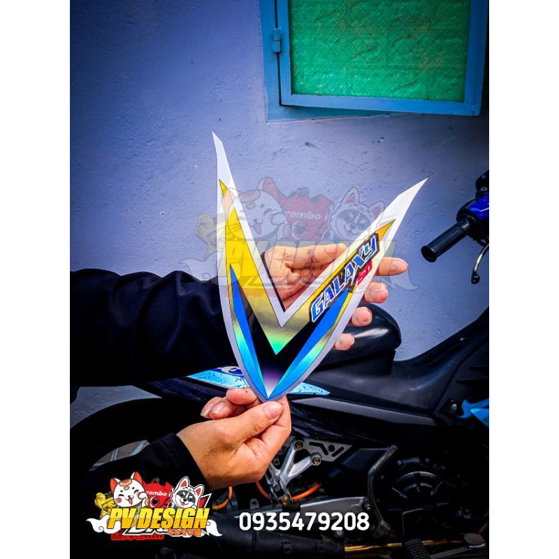 Tem hay hayabusa trắng galaxy 50cc