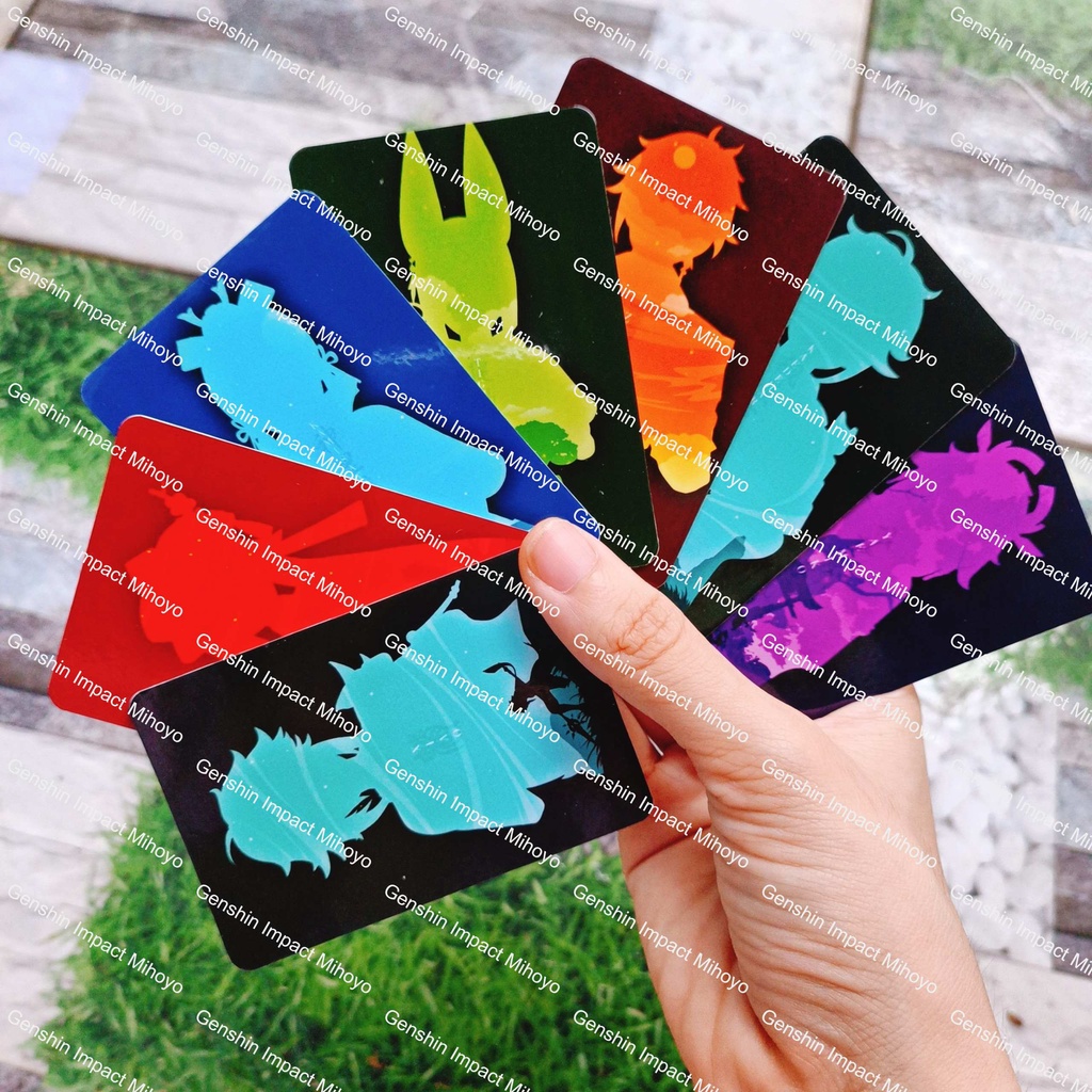 Ảnh card bo góc nhân vật Genshin Impact phiên bản GIẤU MẶT