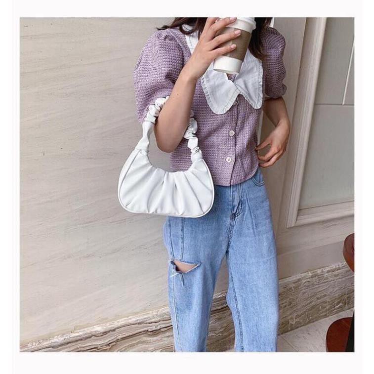 Túi Xách Nữ ♥️FREESHIP♥️ Túi Nữ Da Mềm Kẹp Nách Quai Nhúm Tiểu Thư_MS43