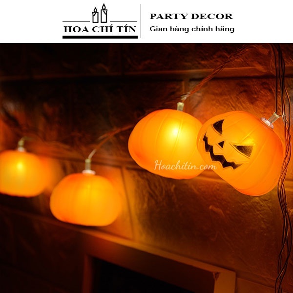 Dây Đèn Led Bí Ngô Trang Trí Halloween