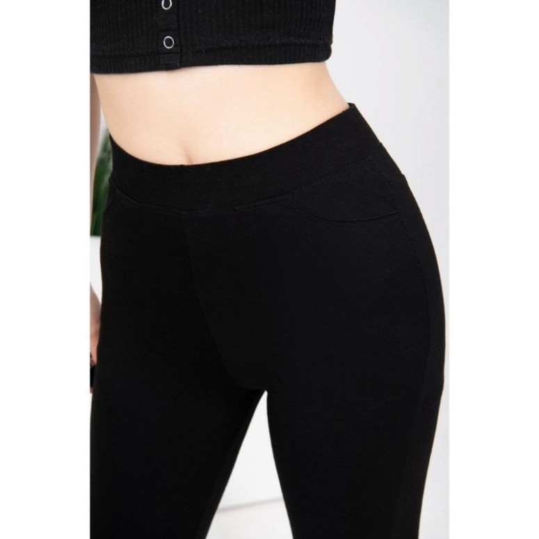 Quần Legging ngố lửng qua gối cạp cao nữ bigsize (40kg - 80kg)