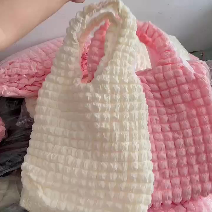 Túi đeo vai tote vải xốp mềm màu trơn đơn giản phong cách ulzzang Hàn quốc giá rẻ | BigBuy360 - bigbuy360.vn