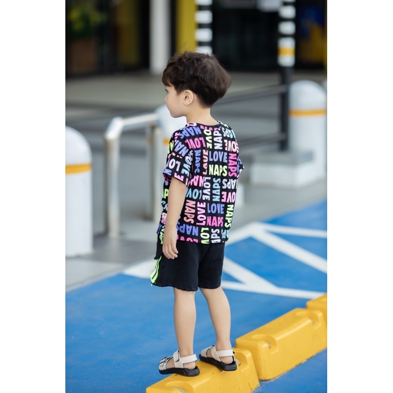 Set cotton chữ bé trai