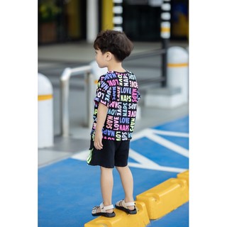 Set cotton chữ bé trai