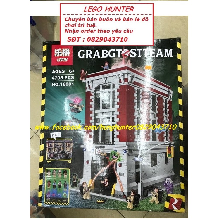 Bộ lắp ráp Lego Lepin 16001 GhostBusters : Firehouse Headquaters
