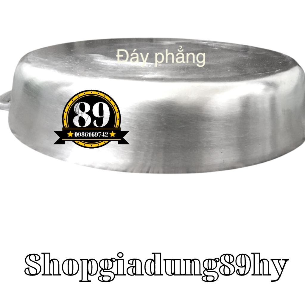 Chảo gang đúc làm bánh mỳ chảo, nướng thịt, size to đáy trơn
