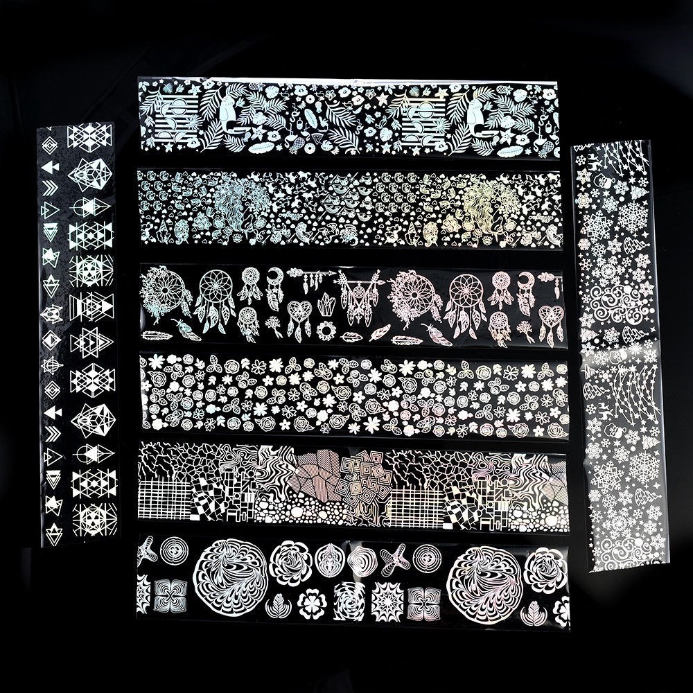 Bộ 8 Miếng Dán Trang Trí Móng Tay Xinh Xắn Cho Nữ