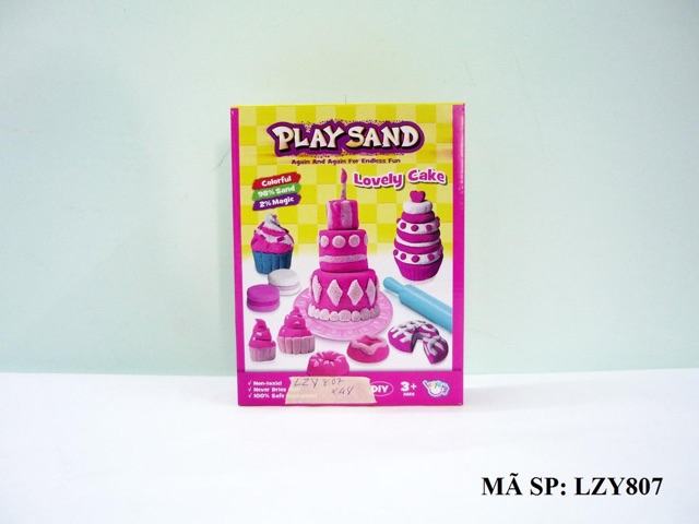 Đồ chơi cát trọng lực Play Sand (800g cát + khuôn)