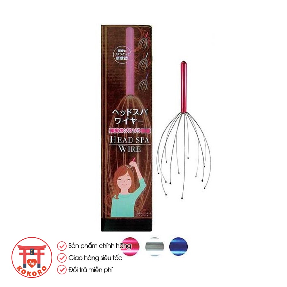 Cây massage đầu Seiwapro Nhật Bản giúp tăng cường lưu thông máu dưới da đầu, tạo cảm giác thoải mái, dễ chịu