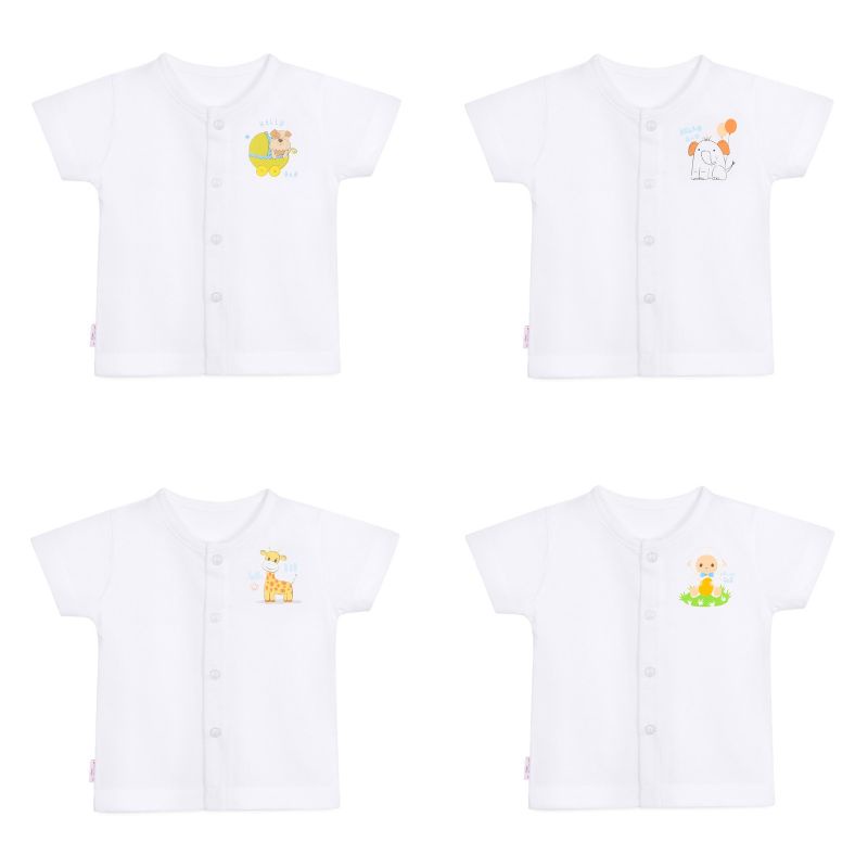 Áo cài giữa tay ngắn Hello B&amp;B Hello BB size bé từ 3-15kg