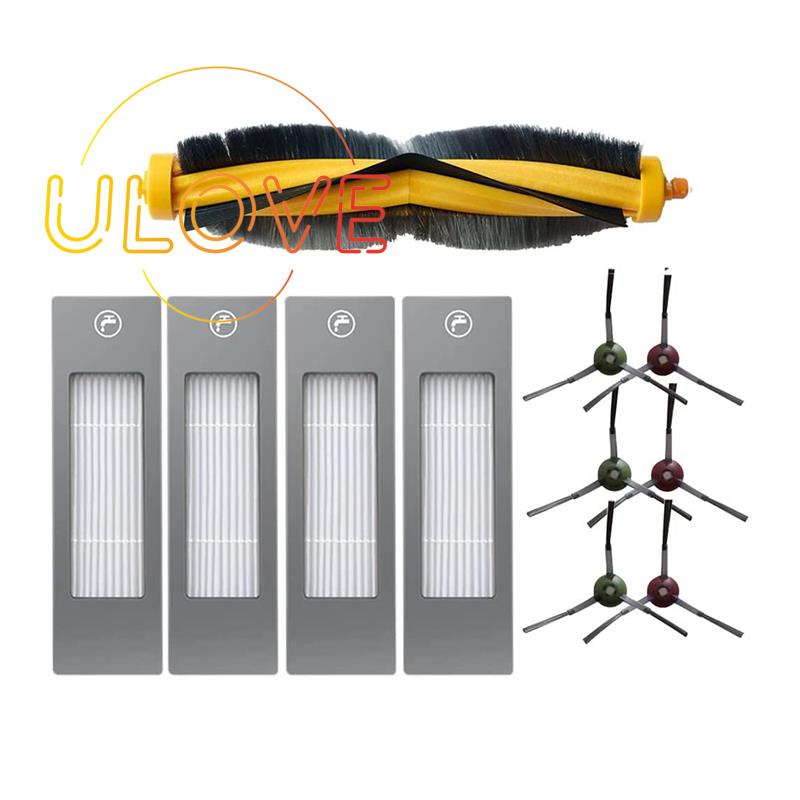 Bộ 11 Phụ Kiện Thay Thế Cho Robot Hút Bụi Ecovacs DEEBOT OZMO T8 AIVI T8 Max T8 N8 Pro N8 Pro Plus