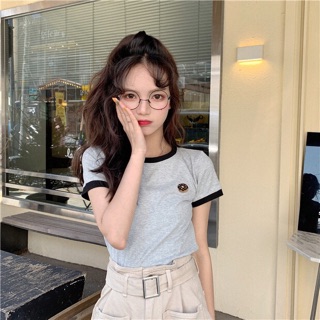 Áo thun viền tay dễ thương