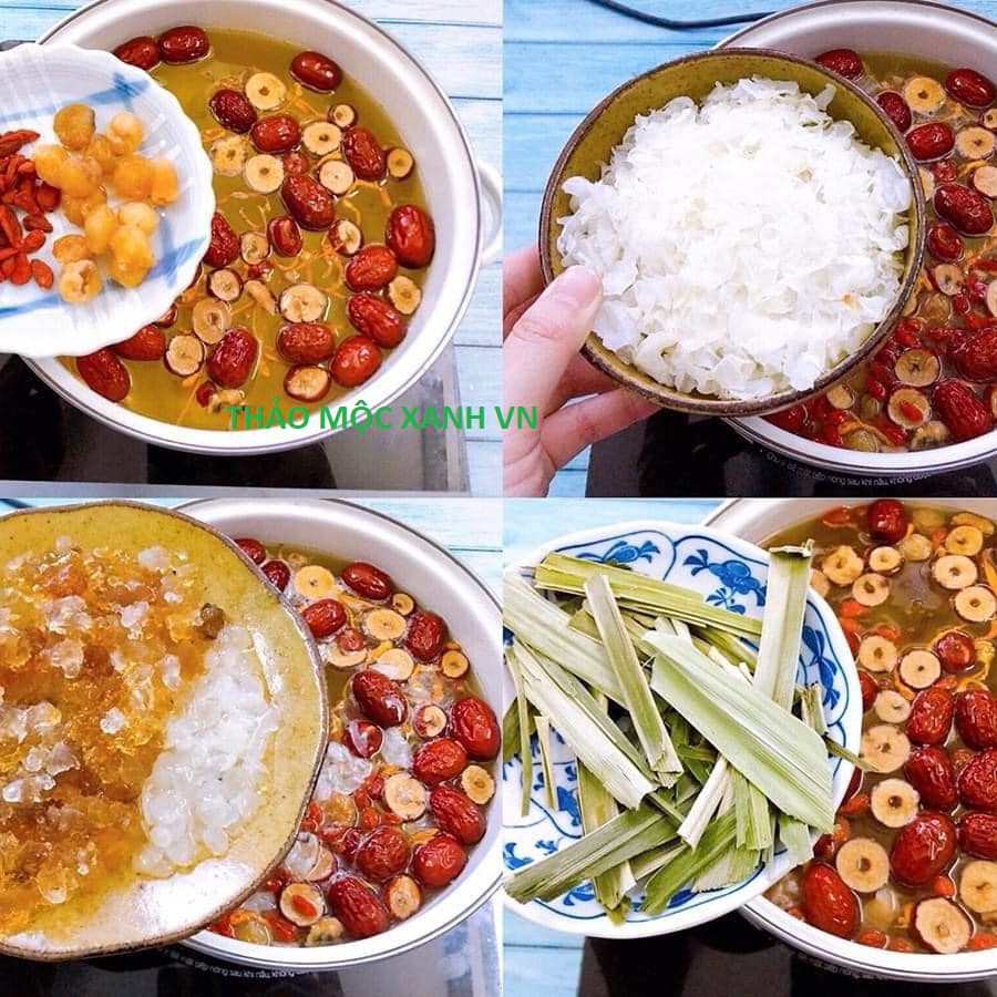 Set chè tuyết yến dưỡng nhan nấu 12-15 chén