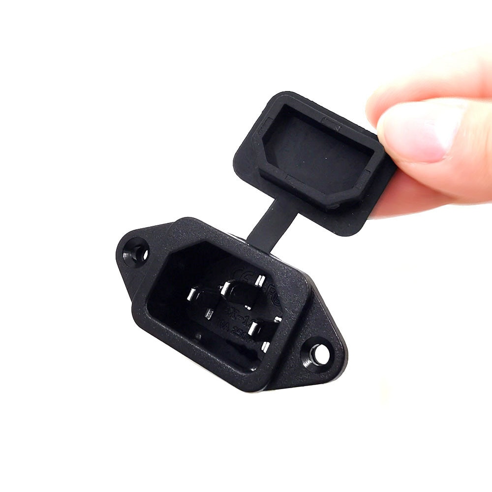 1 Chiếc Chống Thấm Nước IEC320 C14 Xe Đạp Điện Có Dây Kết Nối Receptacle 10A 250V Pin Sạc AC Ổ Cắm Điện