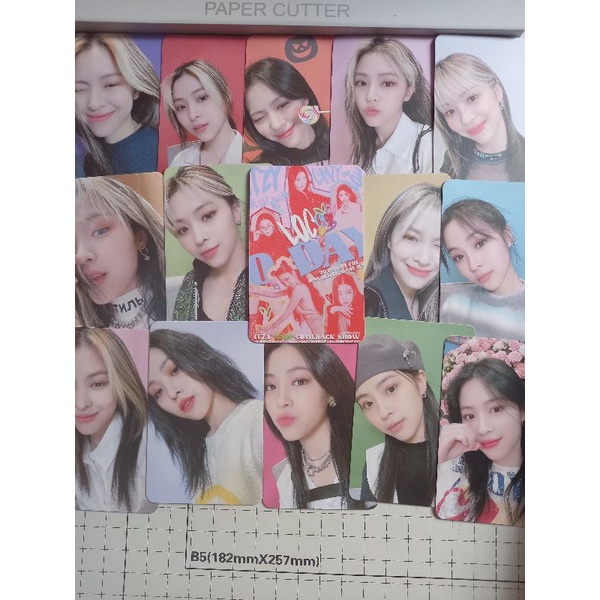 Set 15 Card giấy bo góc in 2 mặt nhóm ITZY - CRAZY IN LOVE - VIDEO CALL EVENT cán màng mờ tự chọn thành viên