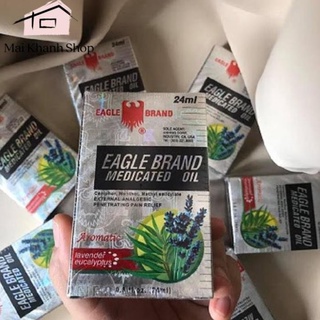 ComBo 2 Chai Dầu gió Trắng Eagle Brand Lavender Aromatic 24ml