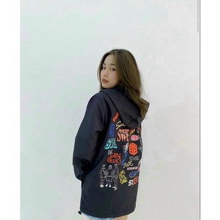 Áo Khoác Dù Phản Quang OFF WHITE  KSS205