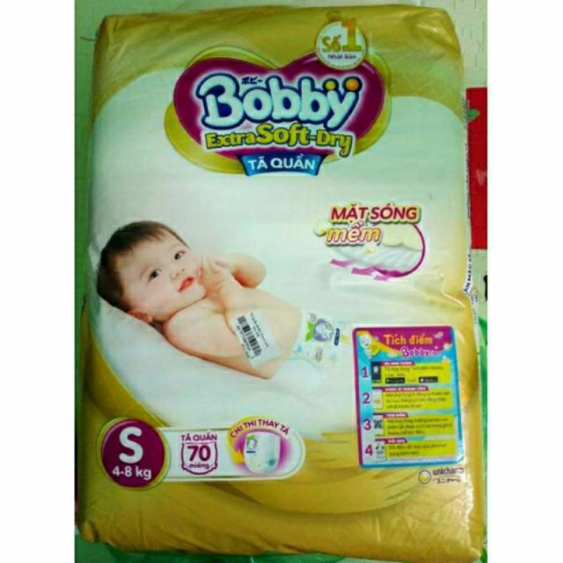 Tã quần Bobby Extra Soft S70