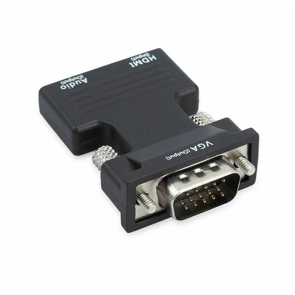 Đầu Chuyển Đổi 1080p Hdmi Cái Sang Vga Đực Với Cáp Âm Thanh Cho Pc Hdtv