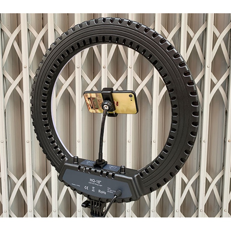 Đèn Led Livestream 45CM HQ18 chính hãng công suất lớn - Đèn Livestream hỗ trợ chụp ảnh quay clip kèm chân thép 2 mét